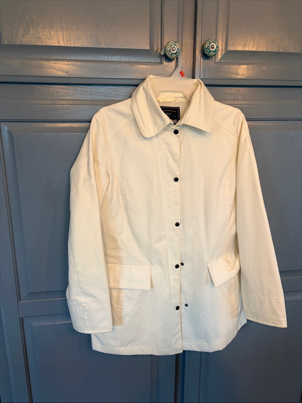 Pacific Trail Cream Button-Front Trench Coat